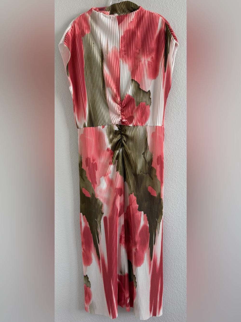 ASOS Design Pleated Floral Midi Dress